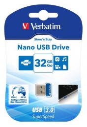 Pendrive, 32GB, USB 3.2, 80/25MB/s, VERBATIM "Nano"